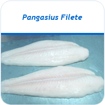 Pangasius filete congelado