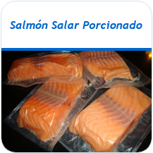 Salmon Salar porcionado congelado